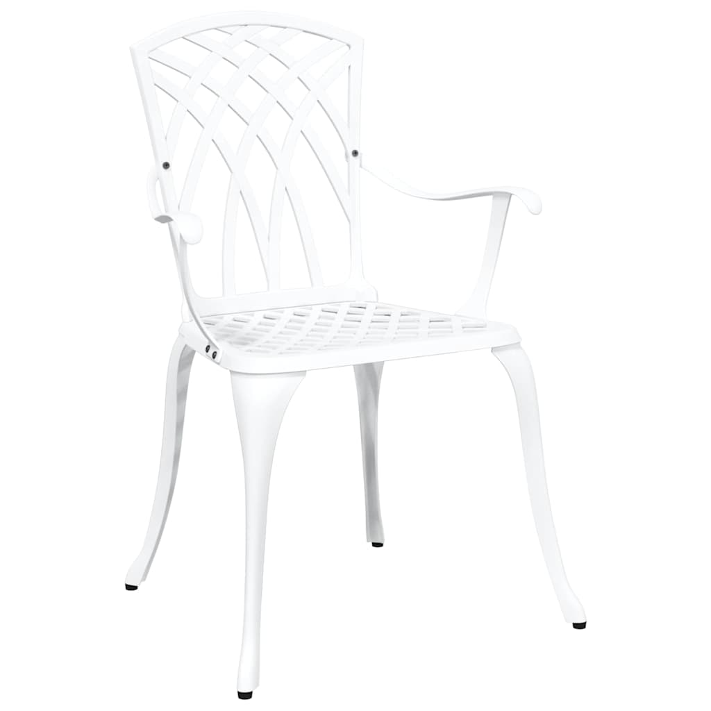 Garden Chair 2 Pcs 53 X 51 X 88.5Cm Aluminium