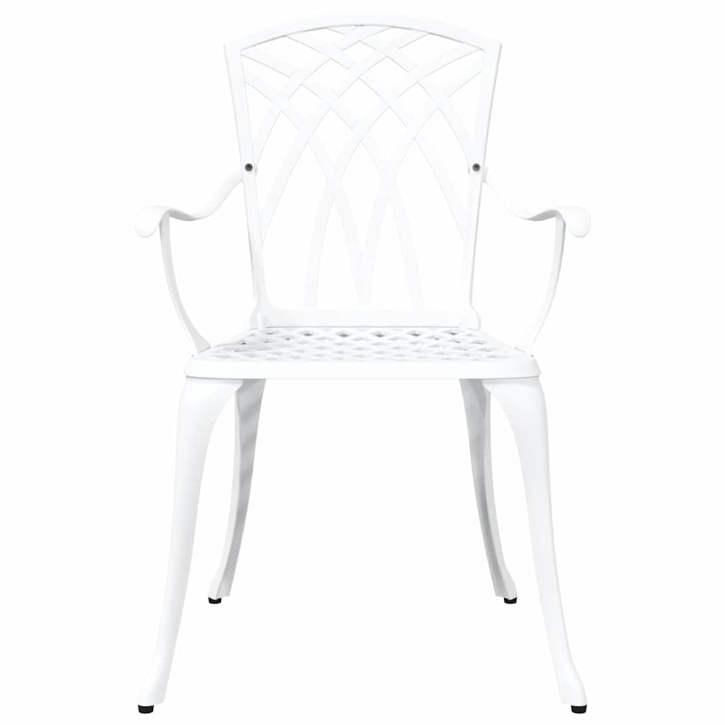 Garden Chair 2 Pcs 53 X 51 X 88.5Cm Aluminium