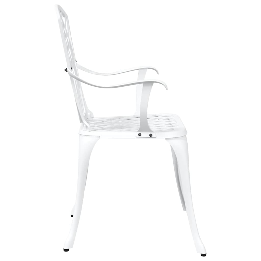 Garden Chair 2 Pcs 53 X 51 X 88.5Cm Aluminium