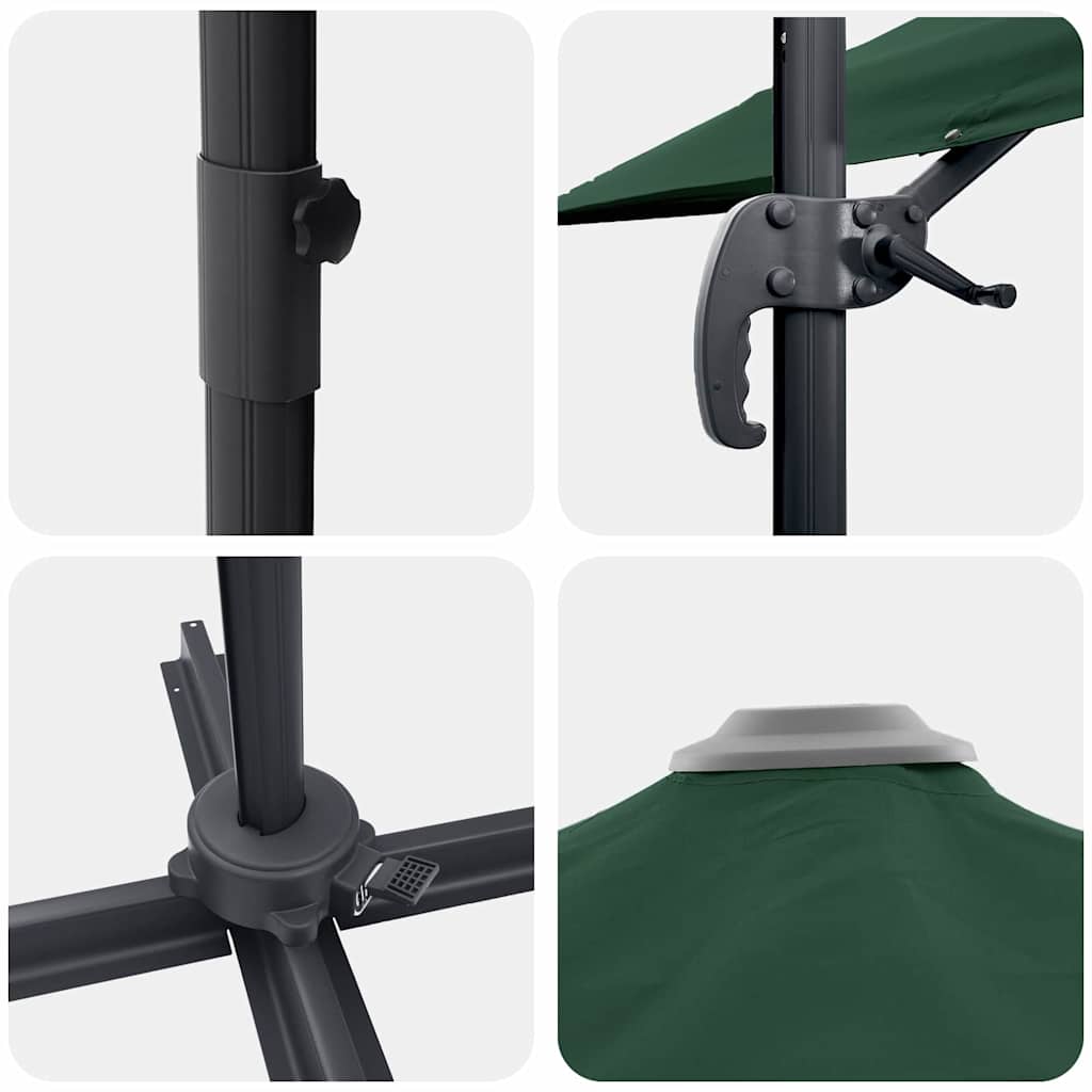 Roma Parasol 286 X 284 X 265 Cm Aluminium And Polyester