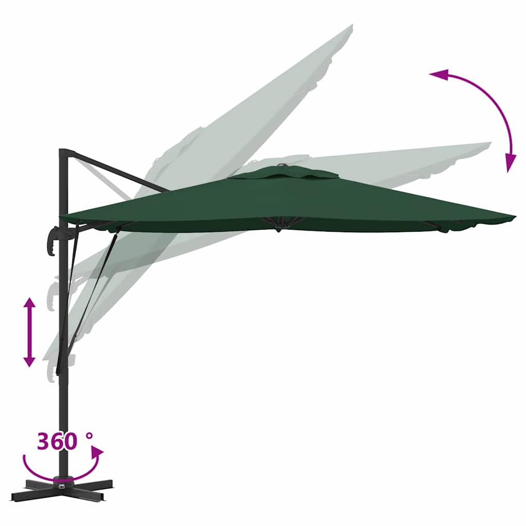 Roma Parasol 286 X 284 X 265 Cm Aluminium And Polyester