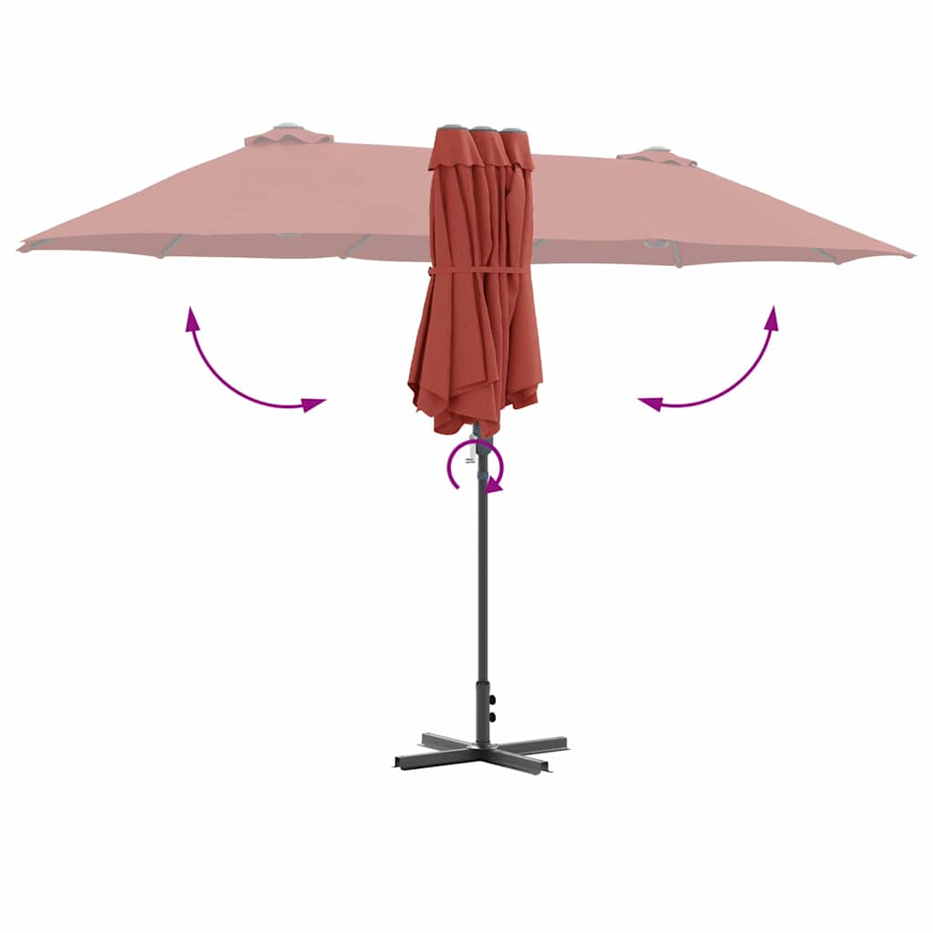 Garden Parasol 370 X 197 X 239 Cm