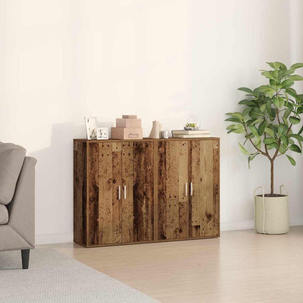 Sideboards 2 Pcs 60X31X84 Cm Engineered Wood