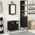 3 Piece Bathroom Furniture Set Engineered Wood