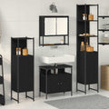 4 Piece Bathroom Furniture Set Engineered Wood