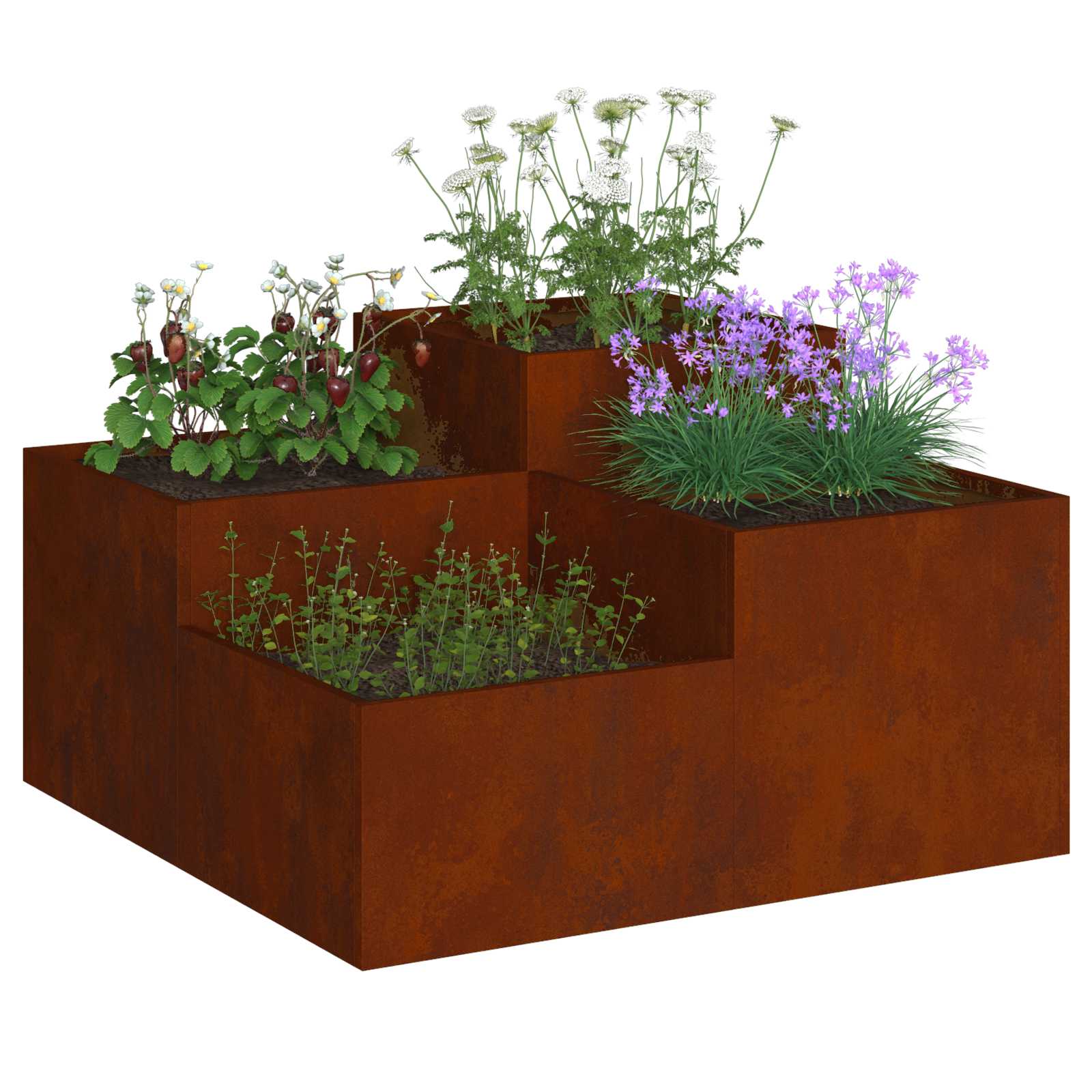 Garden Planter Silver