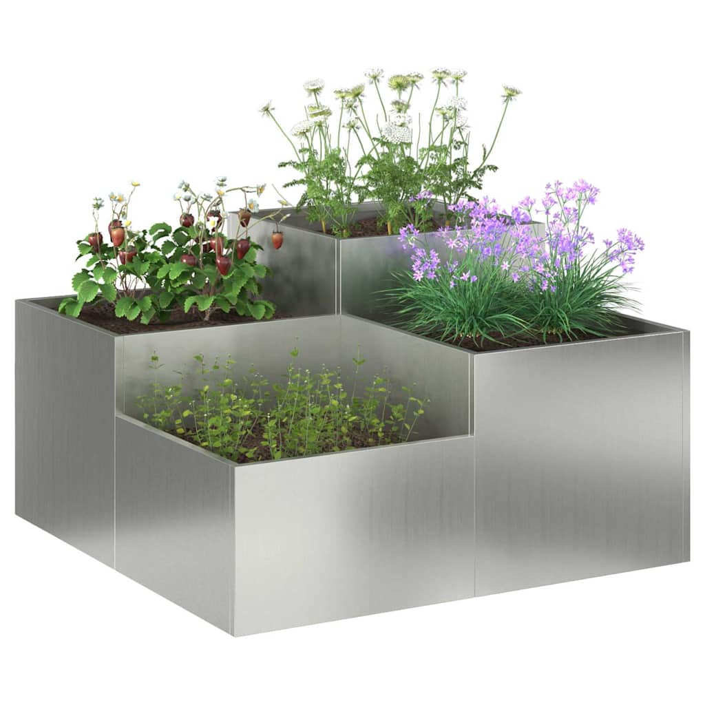 Garden Planter Silver