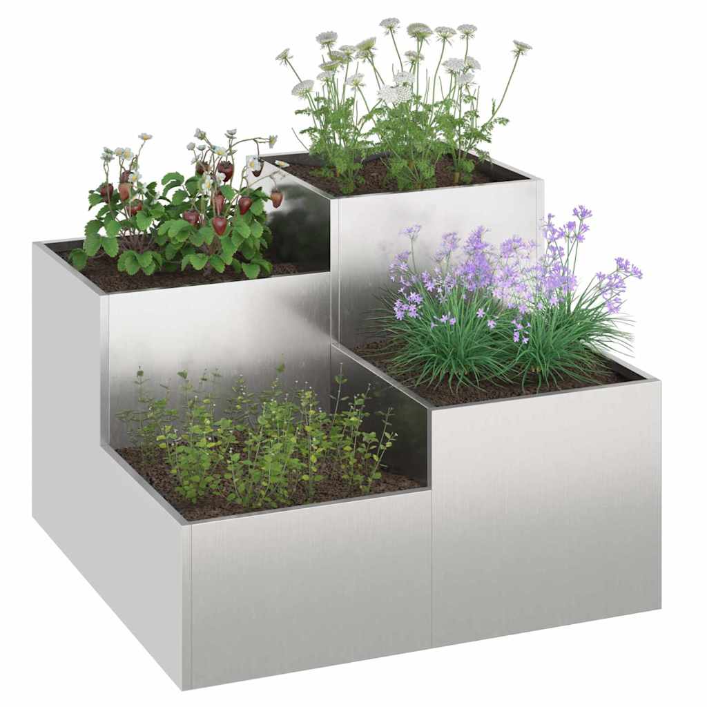 Garden Planter Silver