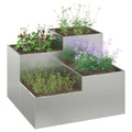 Garden Planter Silver