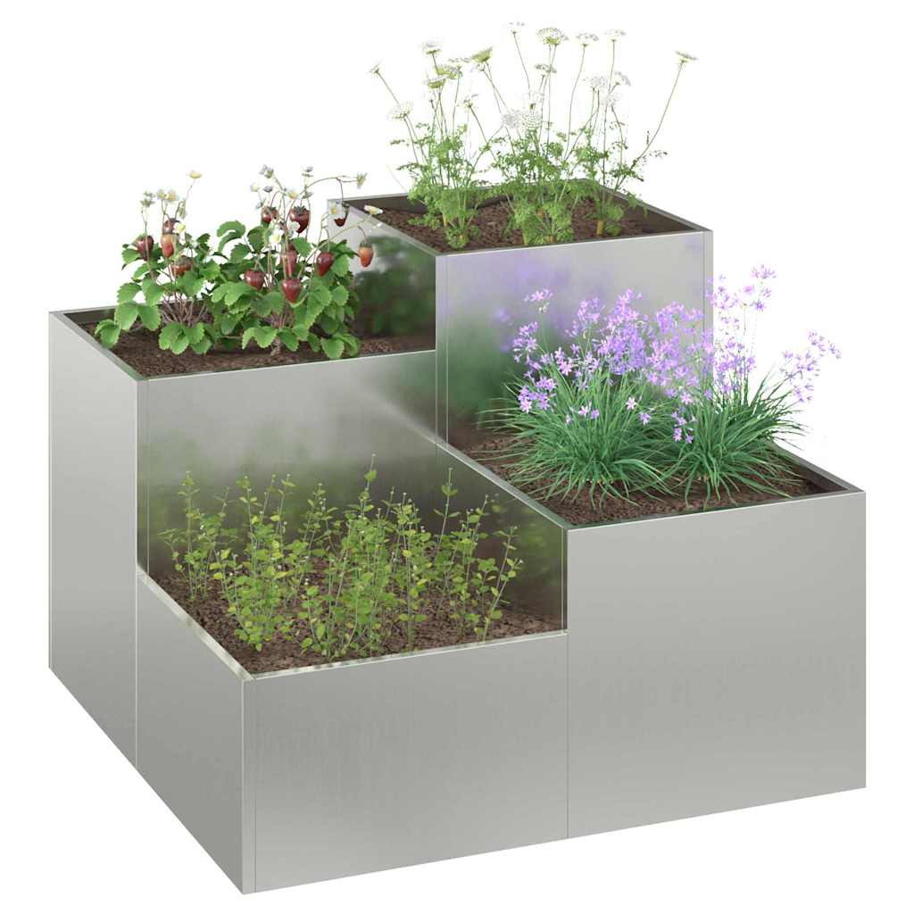 Garden Planter Silver