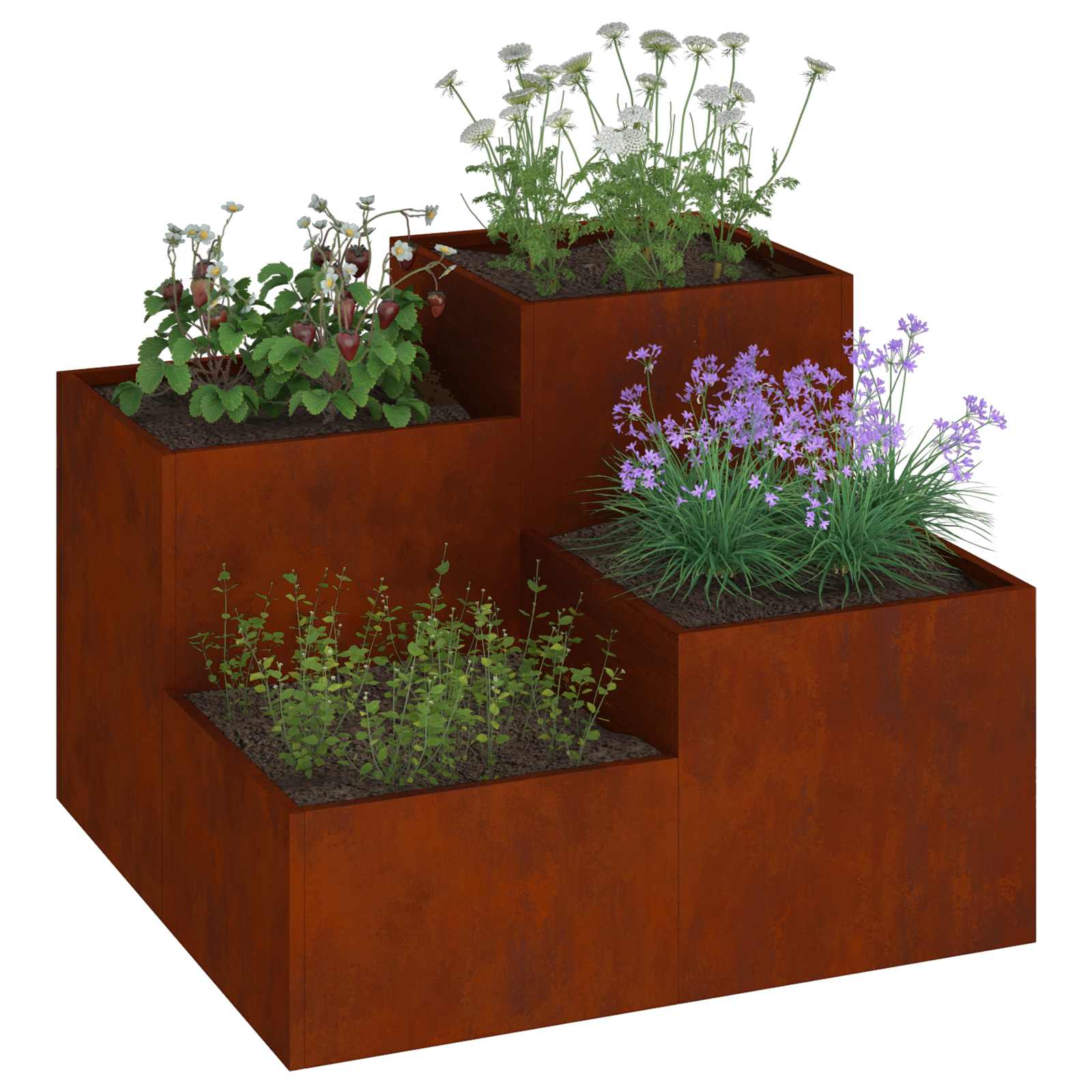 Garden Planter Silver