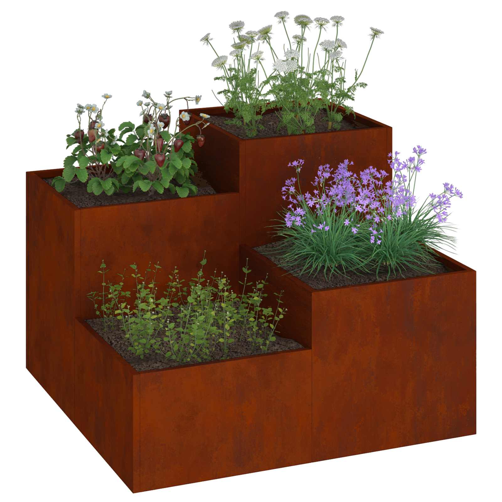 Garden Planter Silver