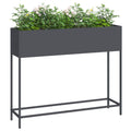 Raised Garden Planter Silver
