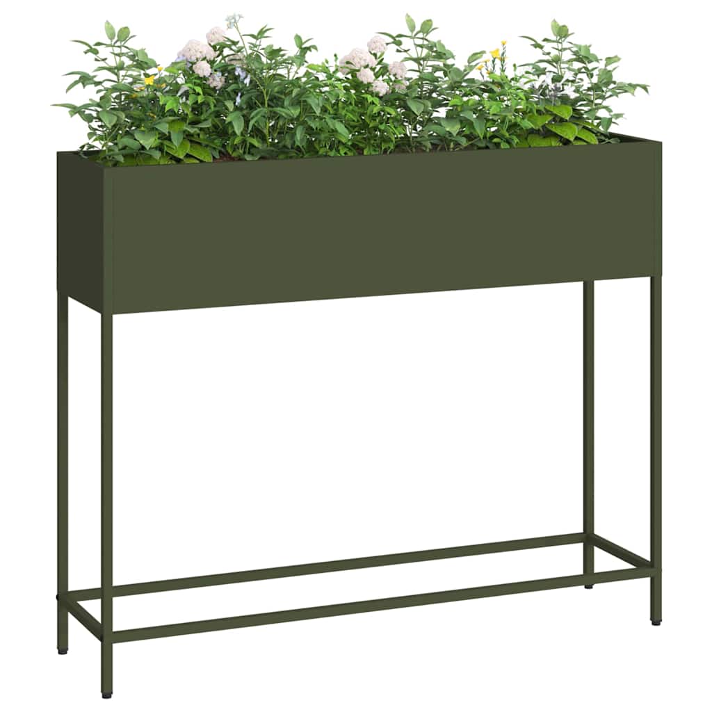 Raised Garden Planter Silver