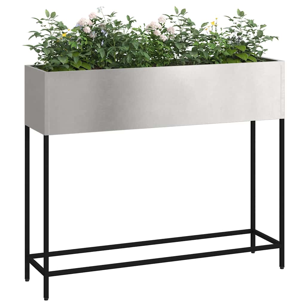 Raised Garden Planter Silver