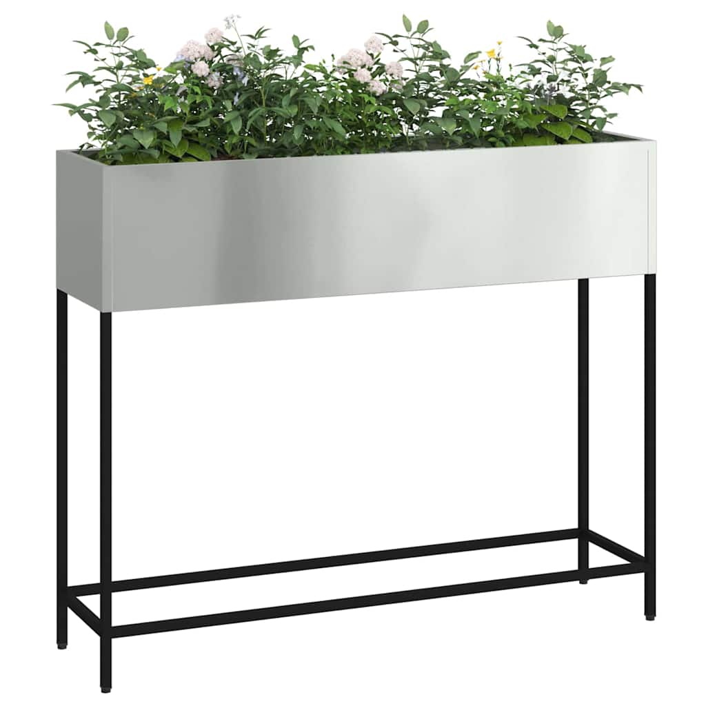 Raised Garden Planter Silver