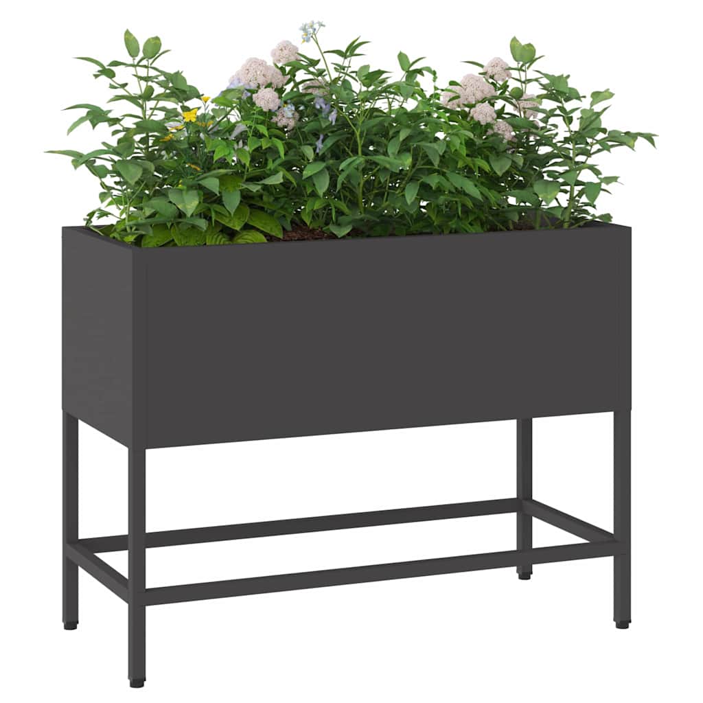 Raised Garden Planter Silver