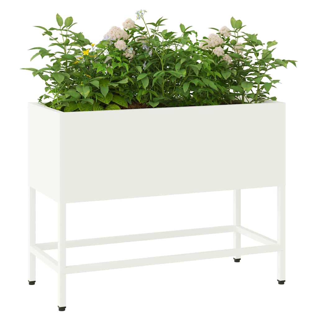 Raised Garden Planter Silver