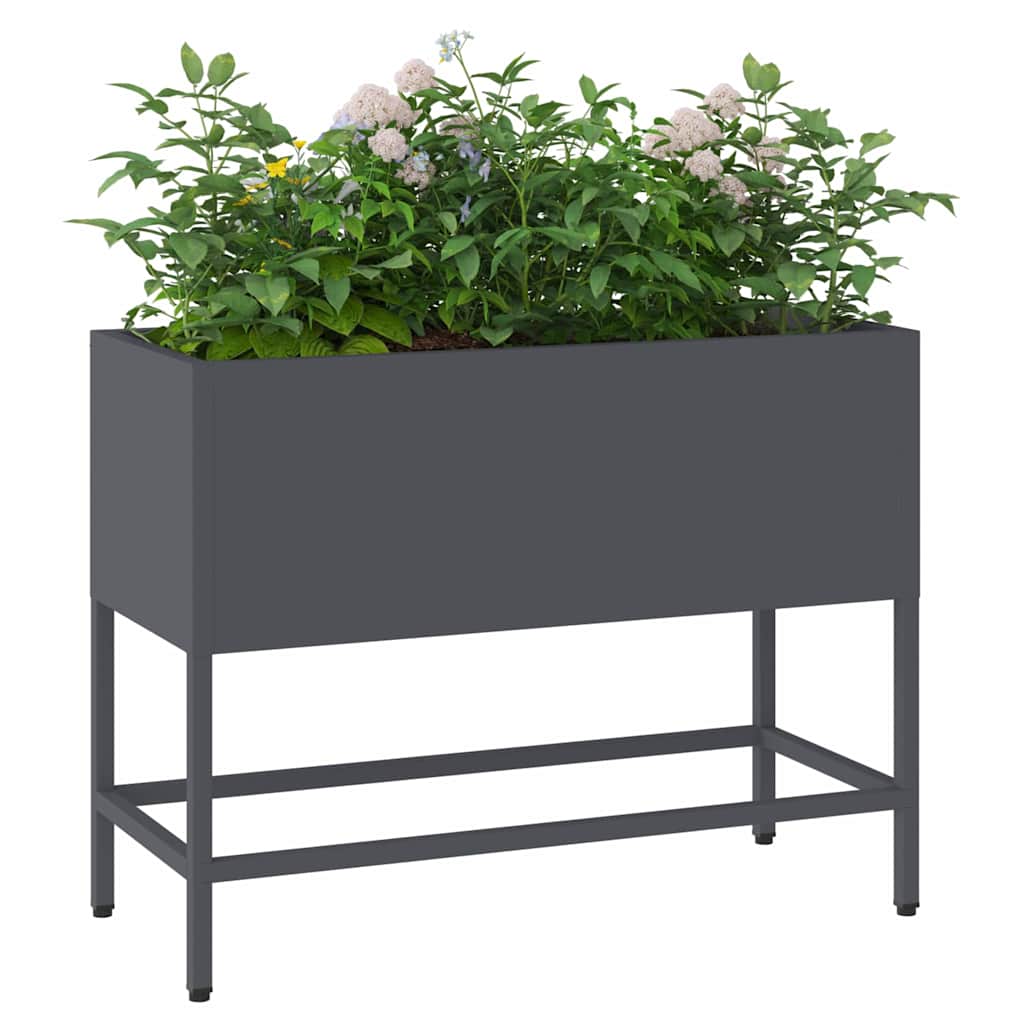 Raised Garden Planter Silver