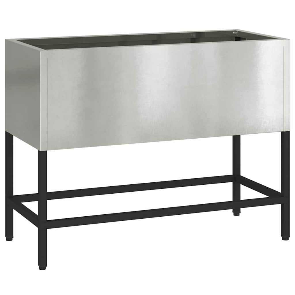 Raised Garden Planter Silver