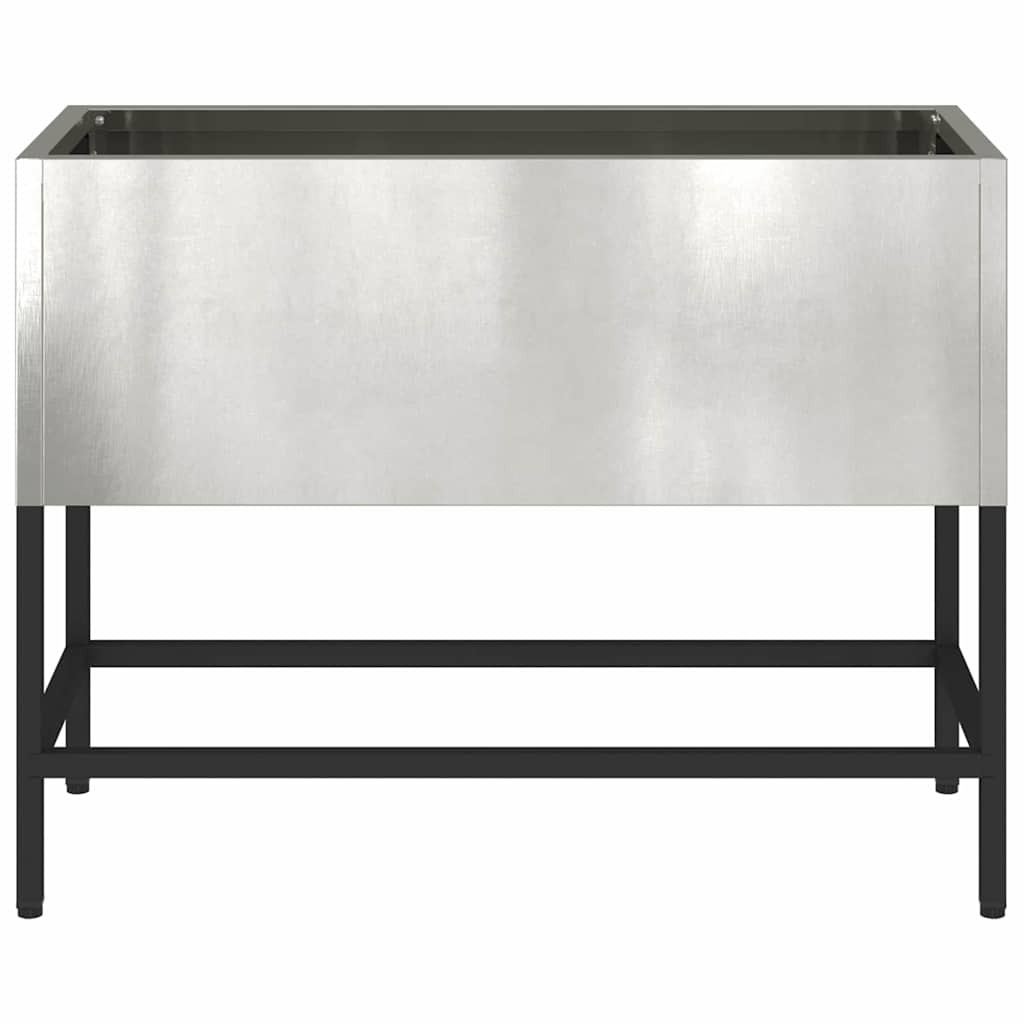 Raised Garden Planter Silver