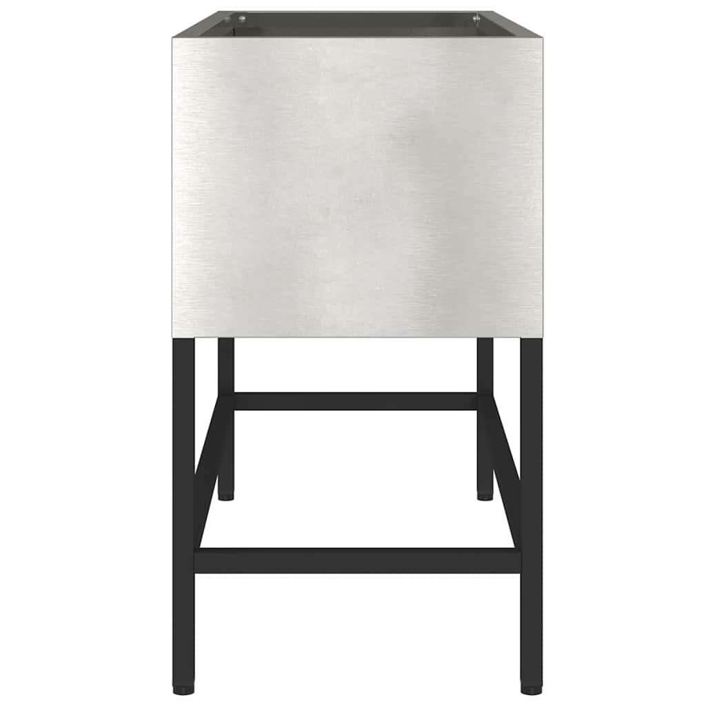 Raised Garden Planter Silver