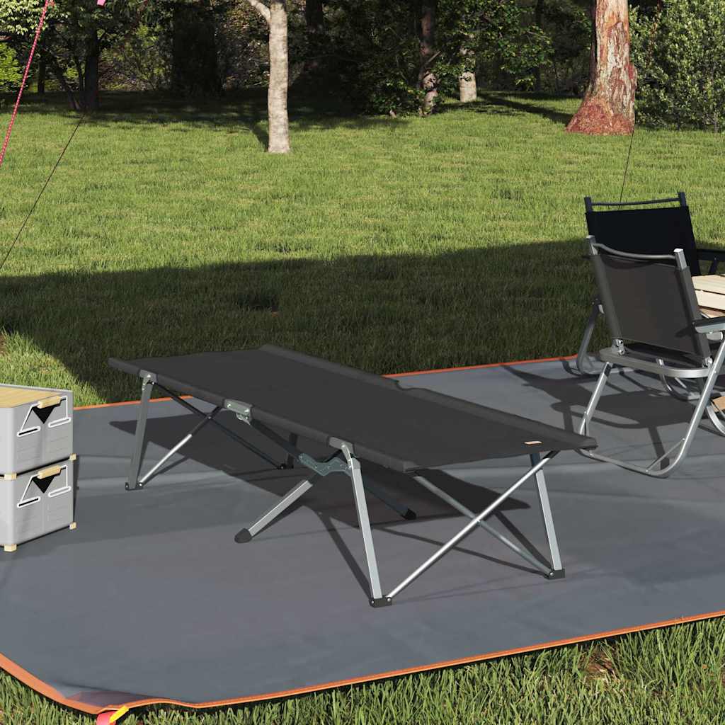 Folding Camping Bed 194 X 62.5 X 42.5 Cm Oxford And Steel