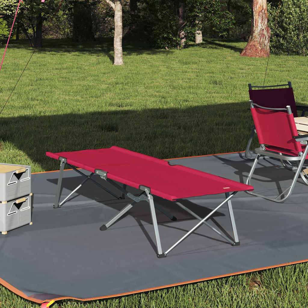 Folding Camping Bed 194 X 62.5 X 42.5 Cm Oxford And Steel