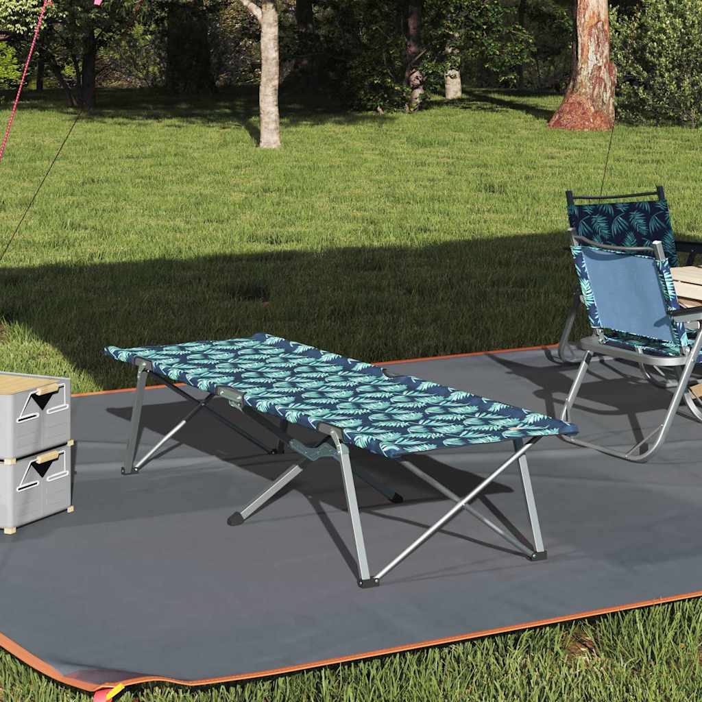 Folding Camping Bed 194 X 62.5 X 42.5 Cm Oxford And Steel