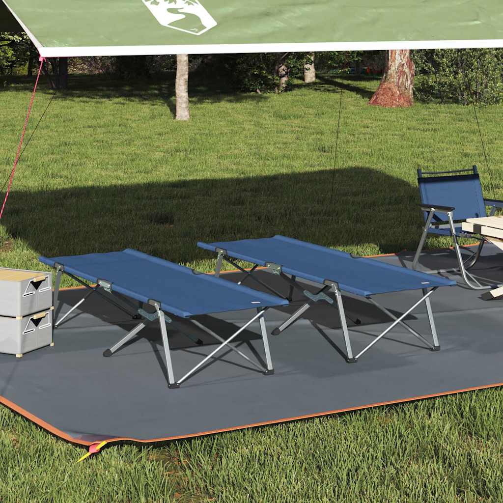Folding Camping Bed 194 X 62.5 X 42.5 Cm Oxford And Steel