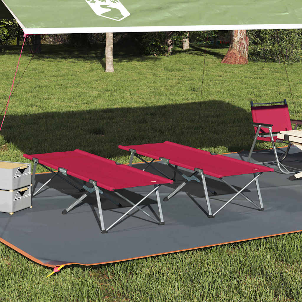 Folding Camping Bed 194 X 62.5 X 42.5 Cm Oxford And Steel