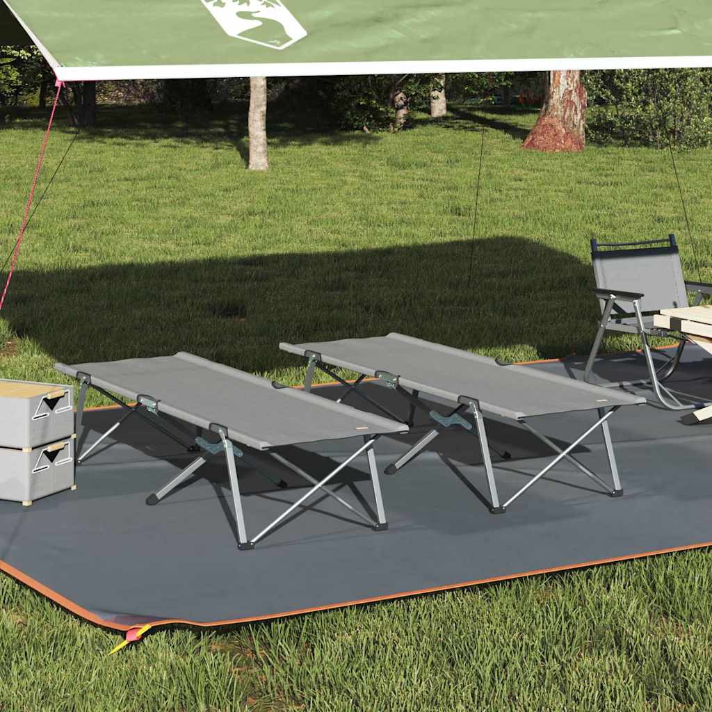 Folding Camping Bed 194 X 62.5 X 42.5 Cm Oxford And Steel