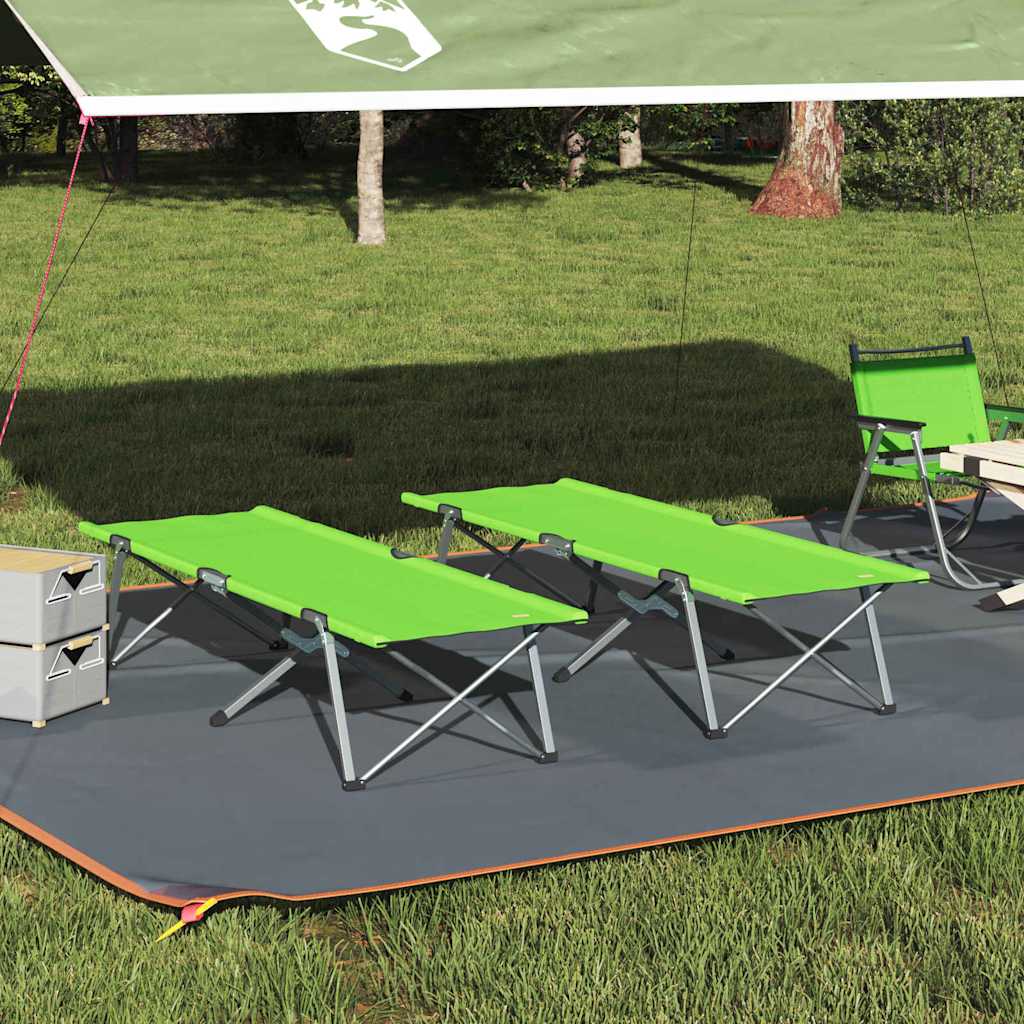 Folding Camping Bed 194 X 62.5 X 42.5 Cm Oxford And Steel