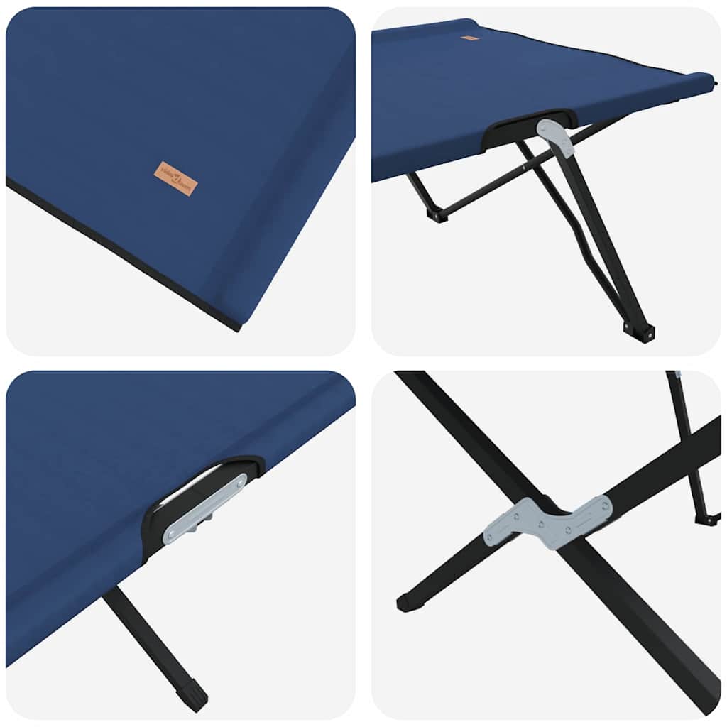Folding Camping Bed 206 X 76 X 74 Cm Oxford And Steel