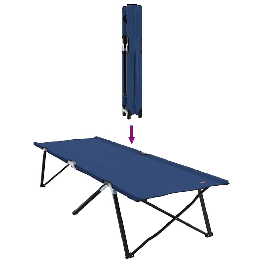 Folding Camping Bed 206 X 76 X 74 Cm Oxford And Steel