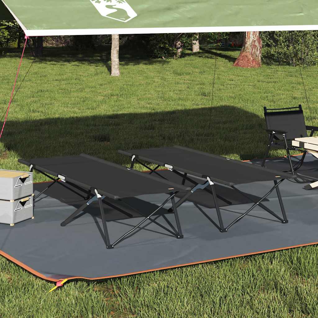 Folding Camping Bed 206 X 76 X 74 Cm Oxford And Steel