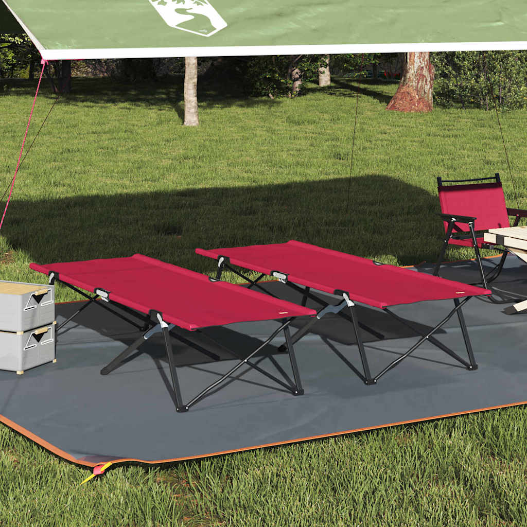 Folding Camping Bed 206 X 76 X 74 Cm Oxford And Steel