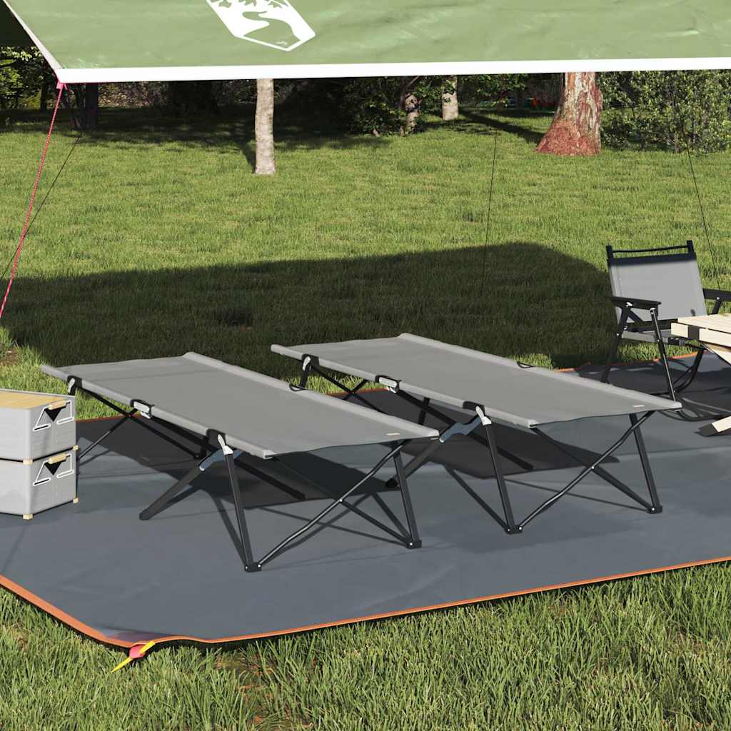Folding Camping Bed 206 X 76 X 74 Cm Oxford And Steel