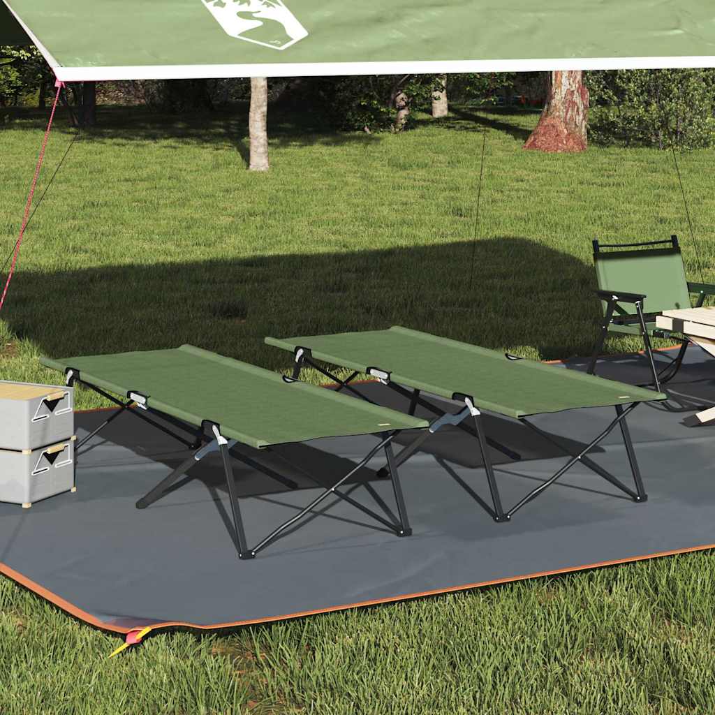 Folding Camping Bed 206 X 76 X 74 Cm Oxford And Steel