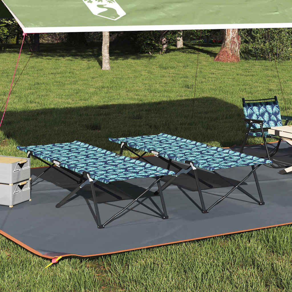 Folding Camping Bed 206 X 76 X 74 Cm Oxford And Steel