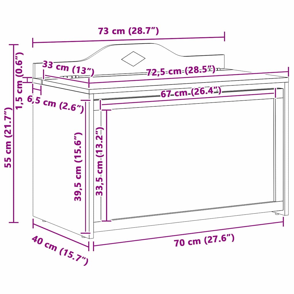 Box With Storage And Chalkboard Front With Storage Roros