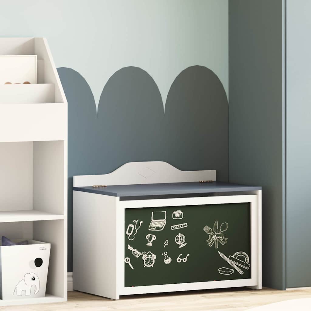 Box With Storage And Chalkboard Front With Storage Roros