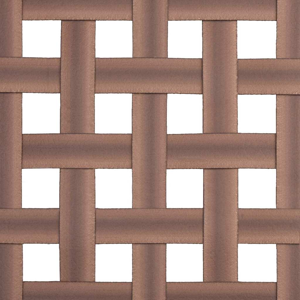 Garden Chair 2 Pcs Brown Poly Rattan