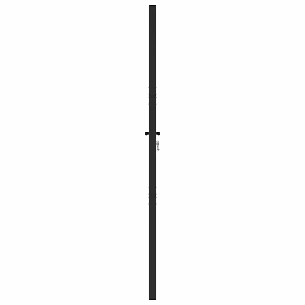 Garden Gate Lockable Black Aluminium