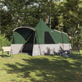 Tents 8 Person Family Teepee Tent Large Waterproof Camping Shelter Grey Orange G