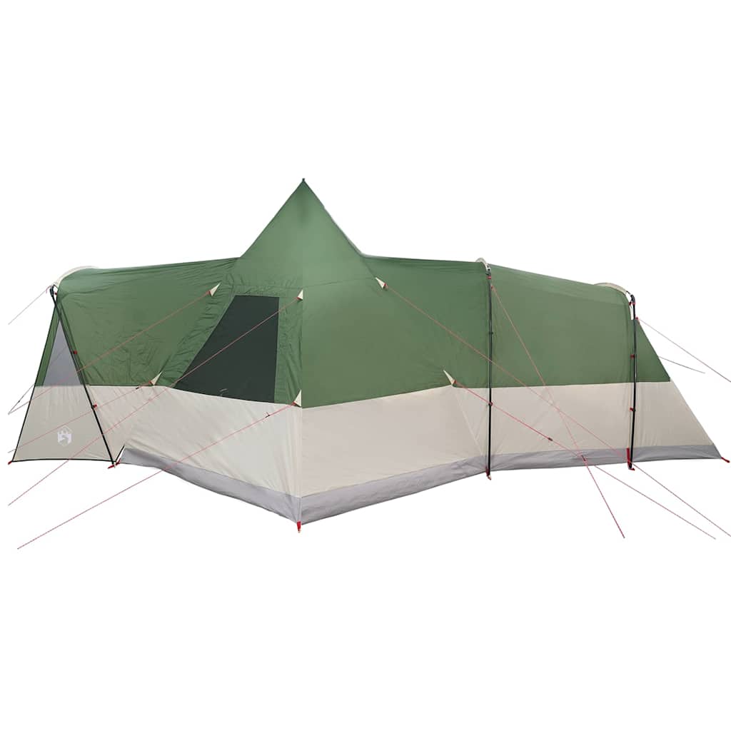 Tents 8 Person Family Teepee Tent Large Waterproof Camping Shelter Grey Orange G