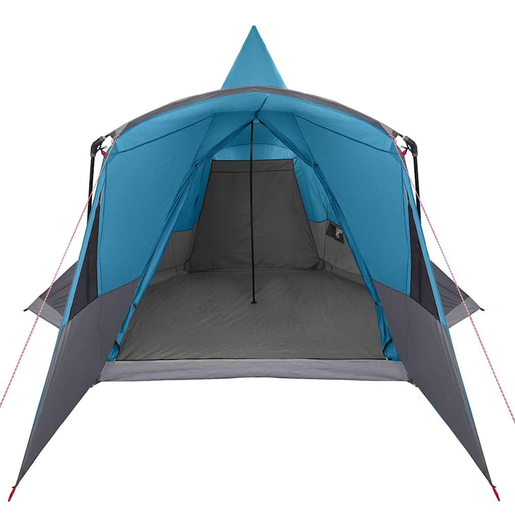 Tents 8 Person Family Teepee Tent Large Waterproof Camping Shelter Grey Orange G