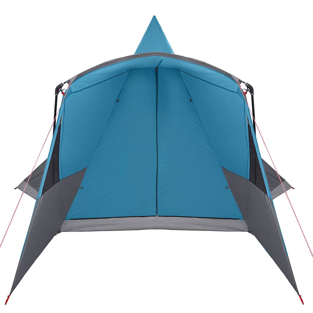 Tents 8 Person Family Teepee Tent Large Waterproof Camping Shelter Grey Orange G