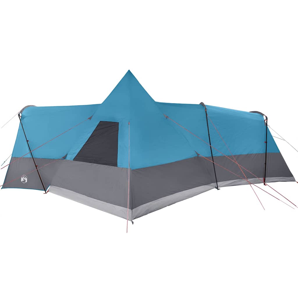 Tents 8 Person Family Teepee Tent Large Waterproof Camping Shelter Grey Orange G