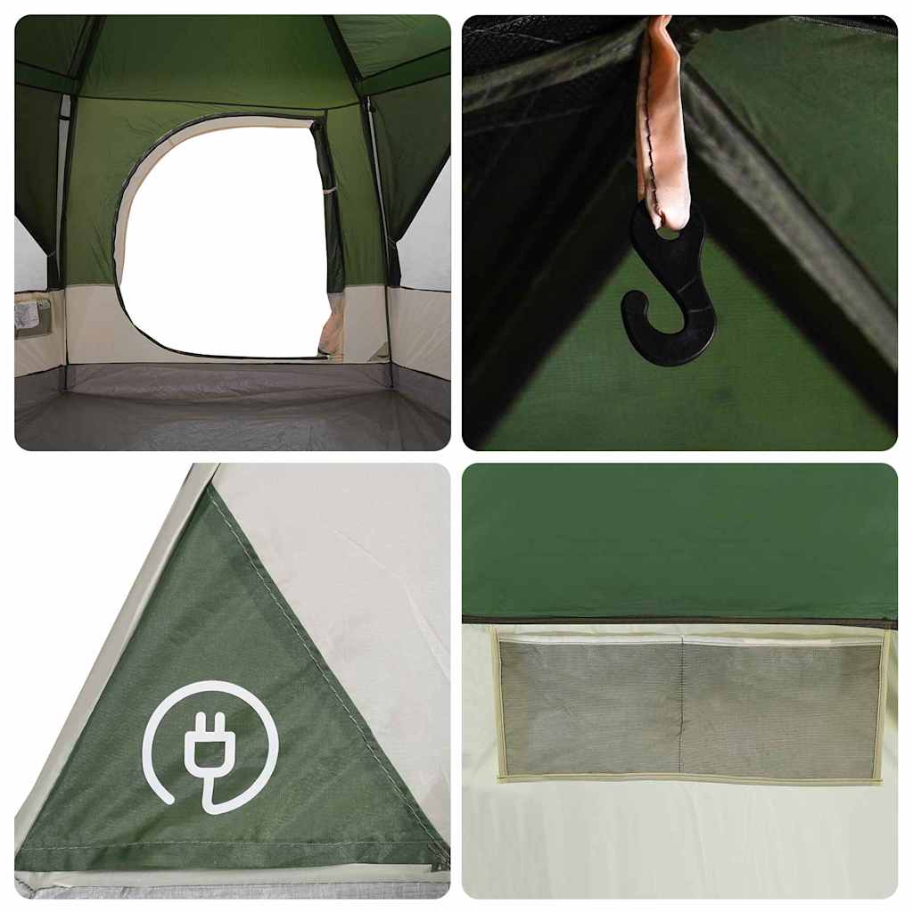 Tents Large Family Camping Tent 7 Person Waterproof Outdoor Festival Green Blue